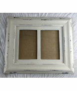 White Wood Shabby Chic Picture Frame w/Glass 12x10, Pre-Owned - $13.70 CAD
