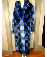 NWT STAND STUDIO Mio Electric Blue Black Faux Fur Buffalo Check Oversize... - $15,984.20 MXN