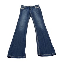 Faded Glory Jeans Women&#39;s 16 Blue Denim Stretch Mid-Rise Classic Fit Bootcut Leg - £17.77 GBP