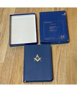 1968 Temple Illustrated Masonic Bible Holman KJV Blue W/Box (B) - $17.99