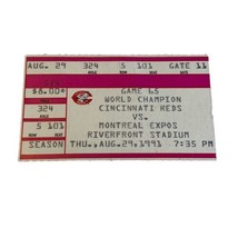 MLB 1991 08/29 Montreal Expos at Cincinnati Reds Ticket Stub Larkin HR - $8.99