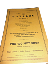 Wo-Met Shop 1945  Craftsmen&#39;s Catalog #10 Auburn Ga - $10.00