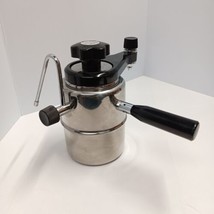 Vintage Stainless Steel Italian Stovetop Espresso Cappucino Maker Frother Clean - £50.91 GBP