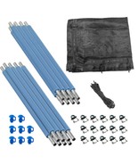 Trampoline Safety Enclosure Set: Inside Net, Straight Poles Foam Sleeves... - $2,416.57 MXN+
