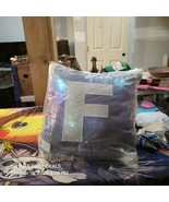 Justice “F” Letter Pillow – Iridescent Shine – Rare Collectible  - $309.66 MXN
