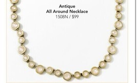 Touchstone Crystal by Swarovski 1508N Antique All Around necklace BNIB - £39.37 GBP