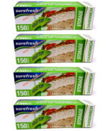 LOT 4 X BRAND New SEALED Box of 150 Bags Sandwich Fold Top bag Size 6.5 ... - $522.67 MXN