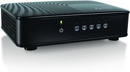 5 Port Gigabit Ethernet Unmanaged Switch Plug Play Gaming and Media Optimized Qo - £43.55 GBP