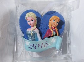 Hallmark Disney Heart Frozen Elsa and Anna 2015 Christmas Tree Ornament - £12.15 GBP