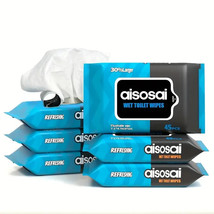 5Pack, 225pcs Flushable wet Wipes for Adult Wet Wipes,7.1*4.7inch - $10.19