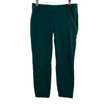 J CREW Factory Women Winnie Pant Stretch Twill Side Zipper 28637 Green Size 0 - £12.67 GBP