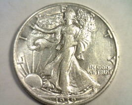1939 WALKING LIBERTY HALF EXTRA FINE / ABOUT UNCIRCULATED XF/AU ORIGINAL... - £21.08 GBP