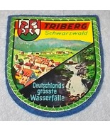 Triberg Schwartzwald Black Forest Souvenir Travel Patch Germany, Blue ba... - $5.95