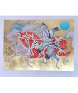 GUILLAUME AZOULAY &quot;IT TAKES TWO&quot; GOLD LEAF EDITION SERIGRAPH H/S &amp; NUMBE... - €498,22 EUR