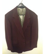 Nordstrom Mens  Maroon Loro Piana 100% Camel Hair Blazer Sz 43 L worsted... - £113.75 GBP