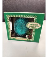 Vintage Laurence Miniature Green Pine Hurricane Candle Boxed Glitter W/Box - £11.19 GBP