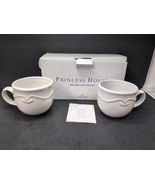 Princess House Pavilion Stoneware Soup Mugs, Set of 2, #1377, NIB Stonew... - $658.58 MXN