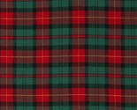 Flannel Christmas Plaid Shirtweight Woven Yarn Dyed Flannel Fabric BTY D... - $10.95