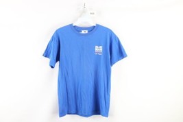 Vtg Streetwear Mens S Distressed Spell Out Blue Man Group Double Sided T-Shirt - £23.36 GBP