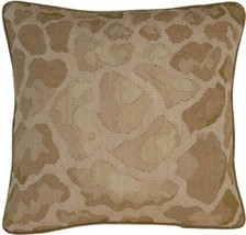 Leopard Spot Throw Pillow 20x20, Aubusson White,Cream Handmade - £306.11 GBP