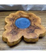 Handmade Florida Cedar Tree Slice Blue Pool Epoxy Lazy Susan Apathetic A... - $6,018.31 MXN