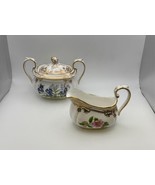 Spode Fine Bone China STAFFORD FLOWERS Creamer &amp; Sugar Bowl Set Made in ... - $9,940.15 MXN