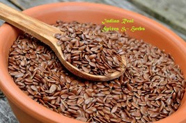 Flax Seeds  Linum usitatissimum  100% REAL AYURVEDIC PURE (Pack of 250 g... - £10.86 GBP