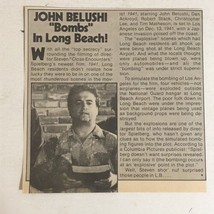 John Belushi vintage Small Magazine Article Bombs In Long Beach AR1 - £4.68 GBP
