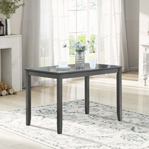 Small Space Gray Rectangular Wooden Dining Table - $169.99