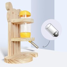 Adjustable Height Wooden Hamster Water Dispenser - £13.97 GBP+