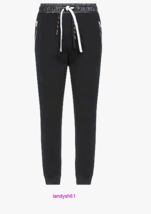 Gazzarrini Men&#39;s Black Logo Cotton Italy Sweatpants Size 2XL - $129.62
