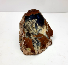 Natural Polished Decorative Agate Stone Thunder Egg Geode Paper Weight 4&quot; - £17.94 GBP