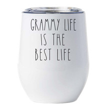 Grammy Life The Best Life Tumbler 12oz Funny Mother Wine Glass Christmas Gift - £18.16 GBP