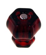 SET OF 2 RUBY RED Depression Glass Cabinet Knobs Vintage Style  Restoration - $17.41 CAD