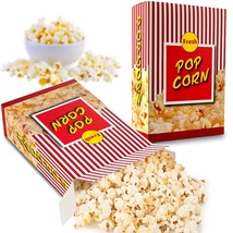 Colorful And Vibrant Popcorn Box By Mt Products (50 Pcs.) Size 3 Capacit... - £29.88 GBP