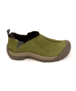 Keen Green Leather Kaci Winter Fleece Lined Slip On Shoes Women&#39;s Size 5 - £94.33 GBP