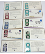 First Day Issue P &amp; D State Quarters U.S. Mint 8 sealed, 2 opened envelopes - $57.19