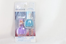 Disney Nail Polish (New) Frozen Ii - Blue &amp; Purple Set - 0.13 Us Fl.Oz. Age 3+ - £11.33 GBP