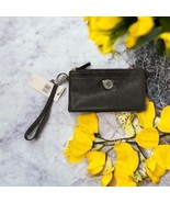 Tommy Hilfiger Wristlet Clutch Handbag Black Silver Hardware NWT - $42.56
