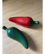 Jalapeños Pepper Salt And Pepper Shakers. Green And Red. - $8.15