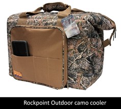 Performance Camouflage cooler bag ice chest camo outdoor w/ storage pockets - £16.03 GBP