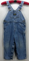 Vintage Oshkosh B&#39;gosh Blue Jean Bib Overalls Denim Pants Size 4T - £18.49 GBP