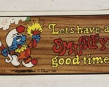 The Smurfs Trading Card 1982 #51 Let’s Have A Smurfy Good Time - $2.48