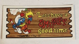 The Smurfs Trading Card 1982 #51 Let’s Have A Smurfy Good Time - £1.94 GBP