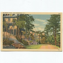 Vtg. Linen Wildmere House Lake Minnewaska New York NY Postcard Unposted - $5.93