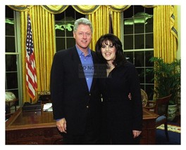 President Bill Clinton w/ White House Intern Monica Lewinsky 8X10 Photograph - £6.67 GBP