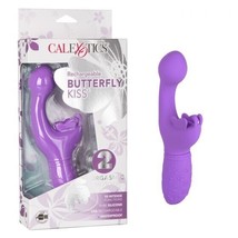 Rechargeable Butterfly Kiss Vibrating Dual Motor G Spot &amp; Clitoral Vibe - £31.82 GBP