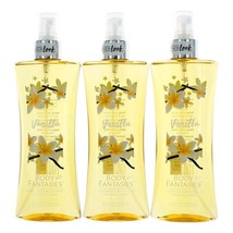 Vanilla by Body Fantasies, 3 Pack 8 oz Fragrance Body Spray for Women - £34.70 GBP