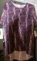 LuLaRoe Irma Americana Manga Corta Mediano Nuevo con Etiquetas - $15.66