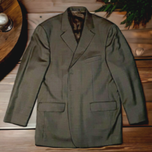 Stafford Gray/Brown Blazer Sport Coat Mens Suit Jacket with Buttons Size 44 - £6.92 GBP